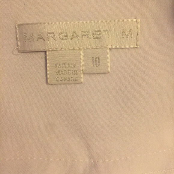 Margarete M White Lined Long Pant Size 10 NWT - Picture 5 of 6